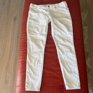 True Religion Casey Low Rise Super Skinny Women’s White Jeans - size 29